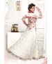 Kiteshop Party wear Cream Designer Gown Suit